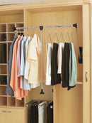 REV A SHELF : Adjustable Pull Down Closet Rod for Custom Closet Systems