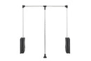 REV A SHELF : Adjustable Pull Down Closet Rod for Custom Closet Systems