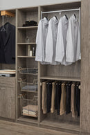REV A SHELF : Adjustable and Trim-to-Fit Pull Down Closet Rod for Custom Closet Systems