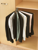 REV A SHELF : Swing Out Fan Pants Rack for Custom Closet Systems