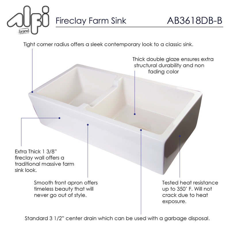 ALFI brand AB3618DB Kitchen Sink