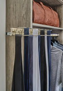 REV A SHELF : Premier Pullout Swivel Tie Rack for Custom Closet Systems