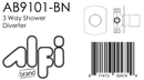 ALFI brand AB9101 Shower Diverter