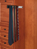 REV A SHELF : 14" Black Side Mount Tie Rack