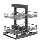 15" Polished Chrome STORAGE WITH STYLE® Full-Height Blind Corner Organizer