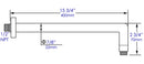 ALFI brand ABSA16R Shower Arm