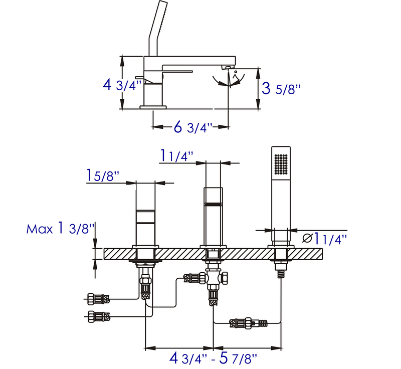 ALFI brand AB2322 Tub Filler