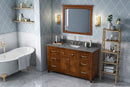 60" Chocolate Chatham Vanity, Boulder Cultured Marble Vanity Top, undermount rectangle bowl