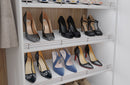 23" Wide Satin Nickel Wire Shoe Fence for Shelving