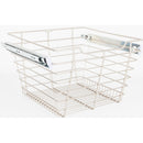 Satin Nickel Closet Pullout Basket with Slides 14"D x 17"W x 11"H