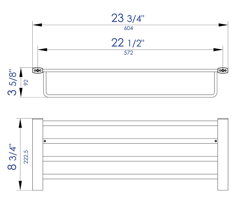 ALFI brand AB9539 Towel Rack