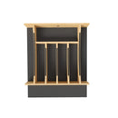 REV A SHELF Craftsman Collection Solid Wood Cutlery Drawer Insert w/ Black Accents
