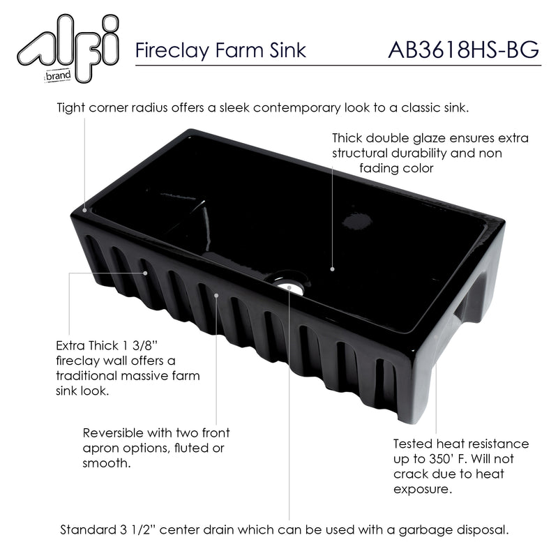 ALFI brand AB3618HS Kitchen Sink