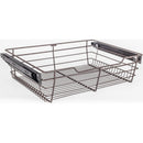 Dark Bronze Closet Pullout Basket with Slides 14"D x 23"W x 6"H