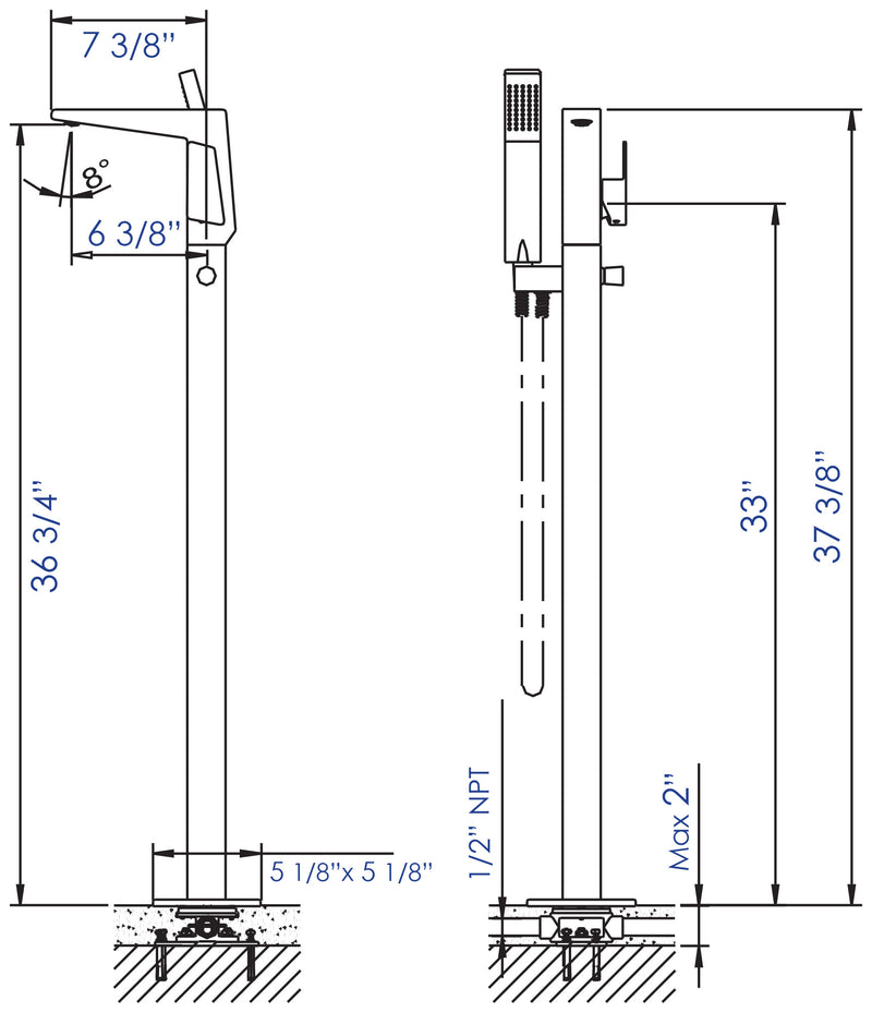 ALFI brand AB2475 Tub Filler