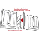 3" Wide 30" Tall Upper Wall Cabinet Pullout Filler