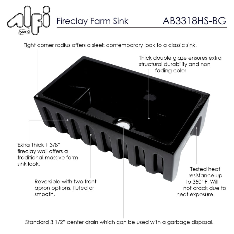 ALFI brand AB3318HS Kitchen Sink