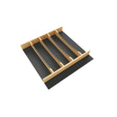 REV A SHELF Craftsman Collection Solid Wood Utensil Drawer Insert w/ Black Accents
