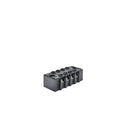 12VDC/24VDC 4 Position Barrier Splice, Black