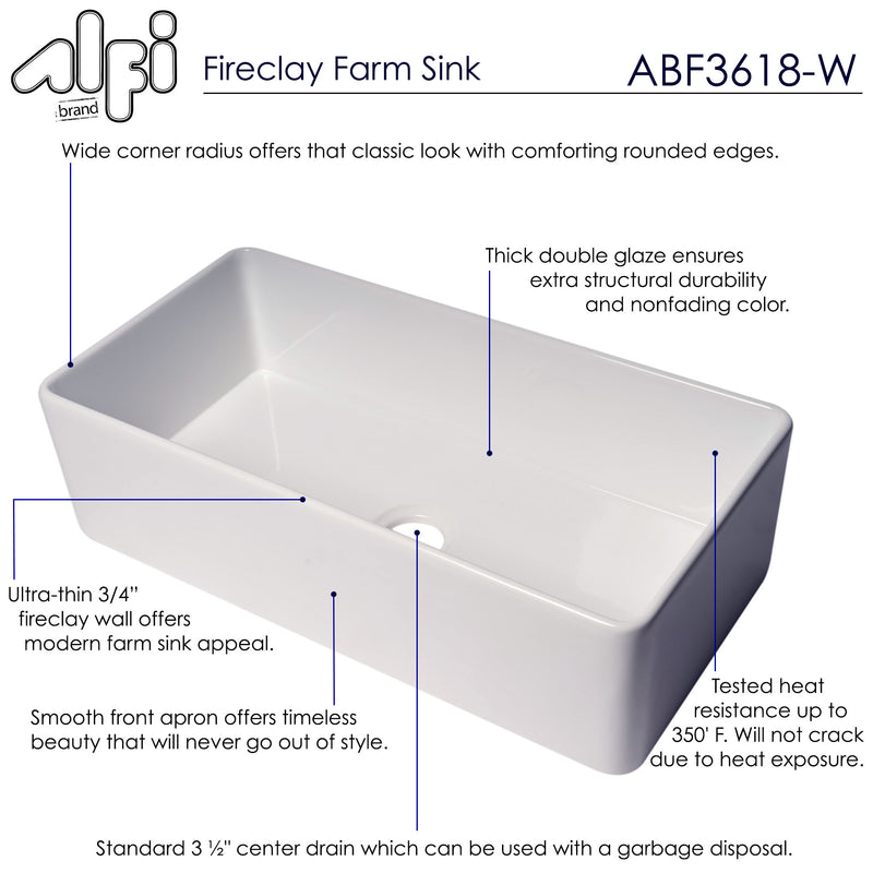 ALFI brand ABF3618 Kitchen Sink