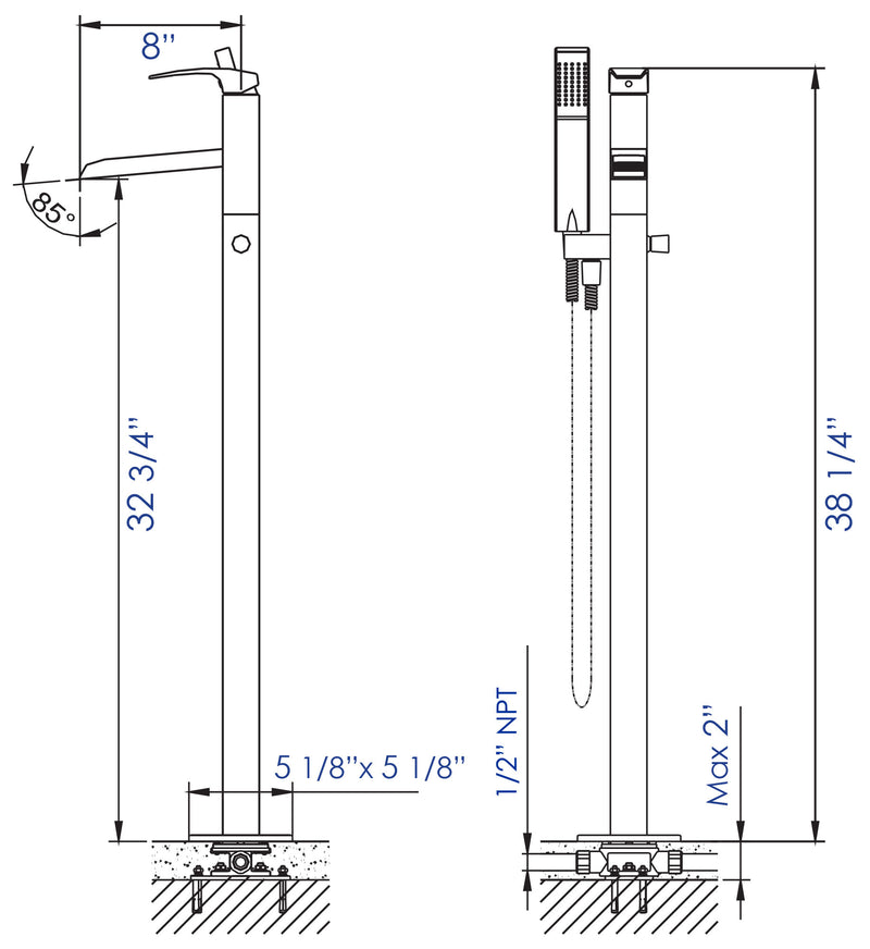 ALFI brand AB2843 Tub Filler