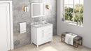 36" Grey Cade Vanity, left offset