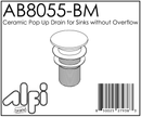 ALFI brand AB8055 Bathroom Sink Drain