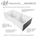 ALFI brand AB3618ARCH Kitchen Sink