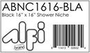 ALFI brand ABNC1616 Shower Niche