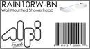 ALFI brand RAIN10RW Shower Head