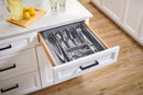 REV A SHELF : Polymer Trim-to-Fit Glossy Drawer Insert Cutlery Organizer