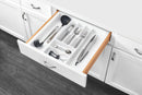 REV A SHELF : Polymer Trim-to-Fit Glossy Drawer Insert Cutlery Organizer