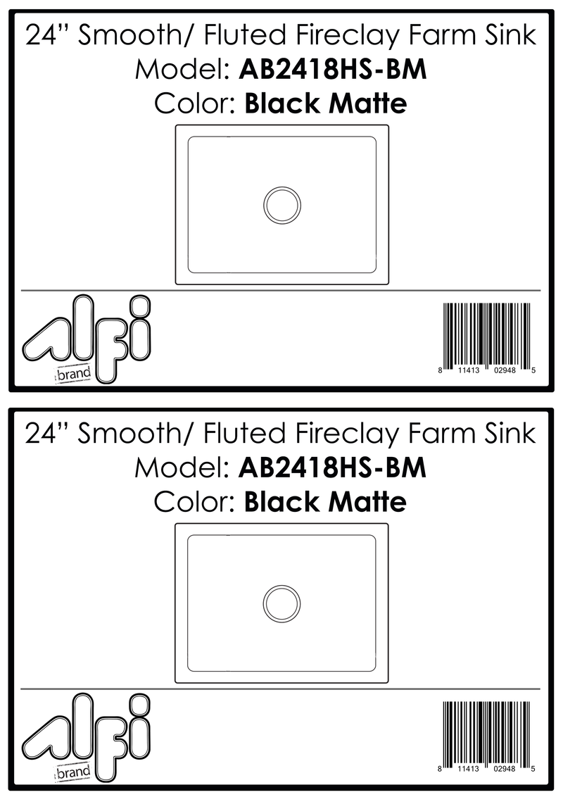 ALFI brand AB2418HS Kitchen Sink