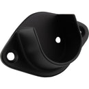 Matte Black Open Screw-In Mounting Bracket for 1" and 1-1/16" Round Closet Rods