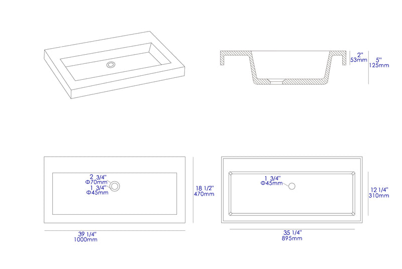 ALFI brand  Bathroom Sink