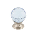 Top Knobs: Crystal Light Blue Crystal