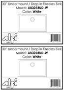 ALFI brand AB3018UD Kitchen Sink