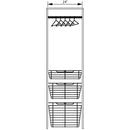 Satin Nickel Closet Pullout Basket with Slides 14"D x 23"W x 11"H