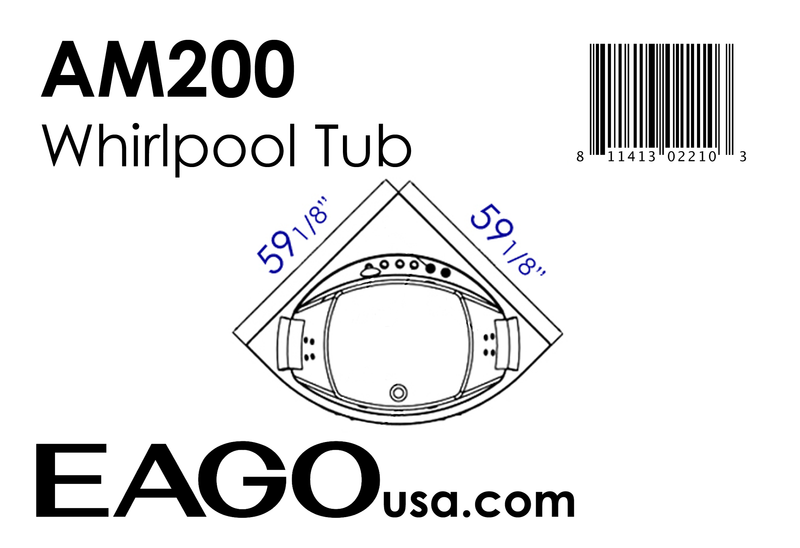 EAGO  Whirlpool Tub