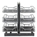 15" Polished Chrome STORAGE WITH STYLE® Full-Height Blind Corner Organizer