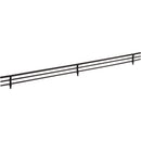 23" Wide Matte Black Wire Shoe Fence for Shelving