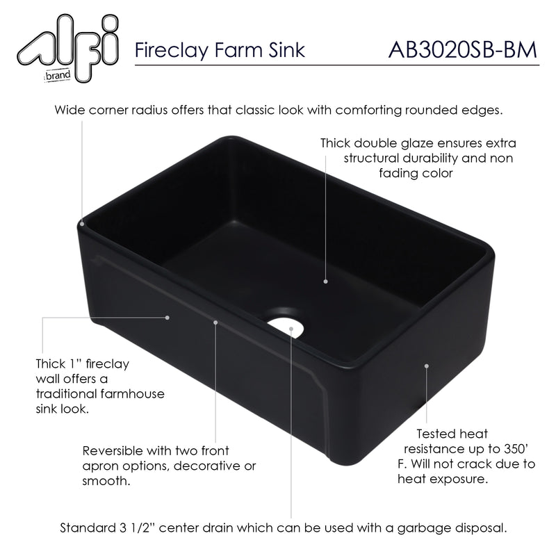 ALFI brand AB3020SB Kitchen Sink