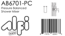 ALFI brand AB6701 Shower Mixer