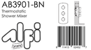 ALFI brand AB3901 Shower Mixer