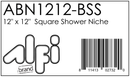ALFI brand ABN1212 Shower Niche