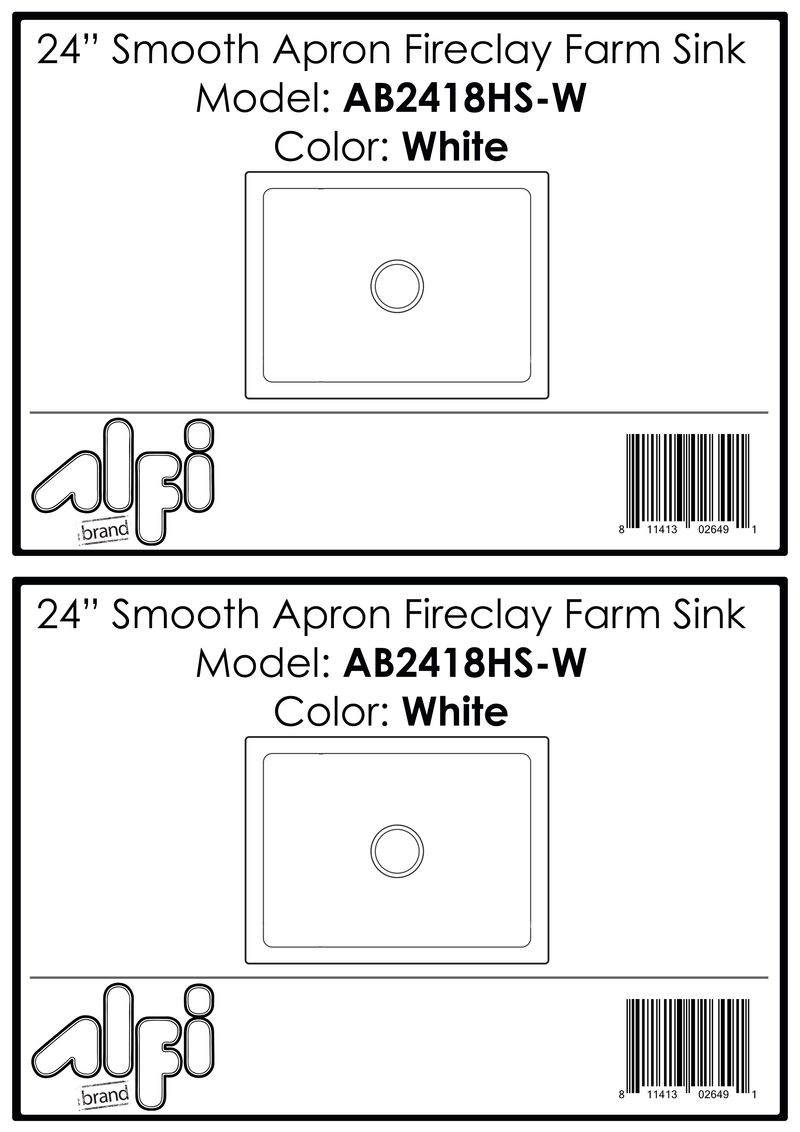 ALFI brand AB2418HS Kitchen Sink