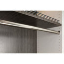 10 Satin Nickel 19/32"x1-3/16"x92" Oval Steel Closet Rods