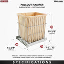 REV A SHELF : Pullout Wire Hamper