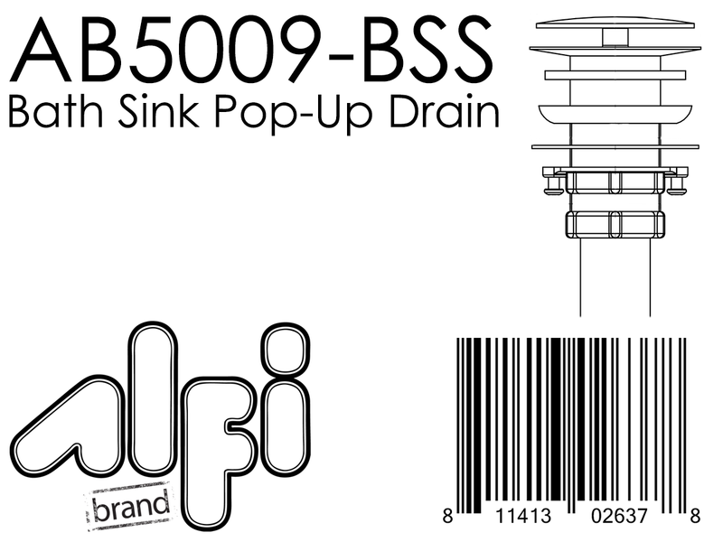 ALFI brand AB5009 Bathroom Sink Drain