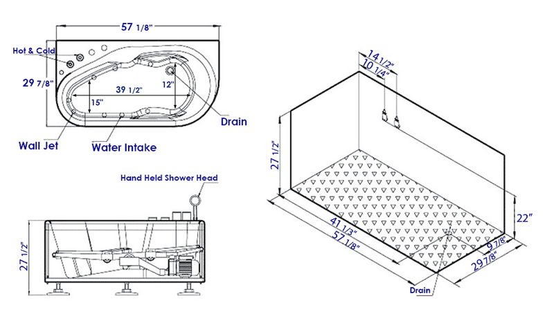 EAGO  Whirlpool Tub